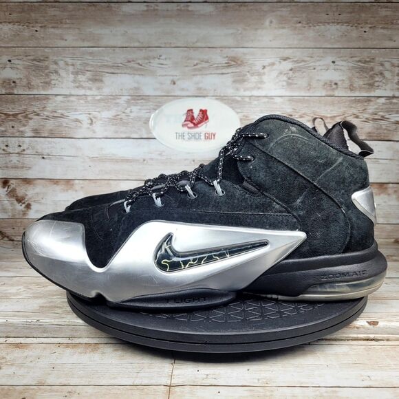 Nike Zoom Penny VI Sneakers Men's Size 13 Black Metallic Silver Athletic Shoes - Picture 7 of 14